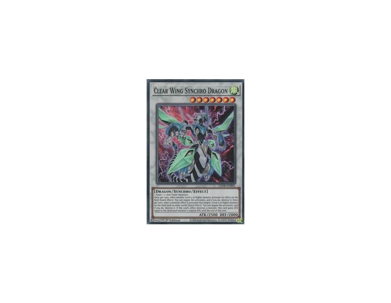 Clear Wing Synchro Dragon (LED8-EN001) - 1st Edition