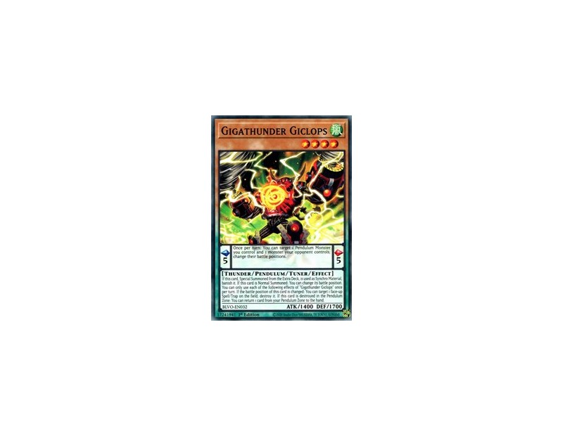 Gigathunder Giclops (BLVO-EN032) - 1st Edition