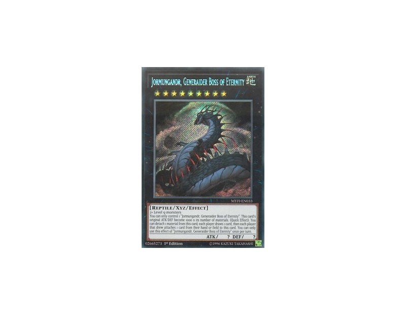 Jormungandr, Generaider Boss of Eternity (MYFI-EN033) - 1st Edition