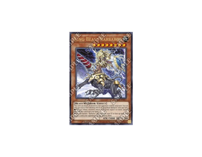 King Beast Barbaros (MP21-EN057) - 1st Edition