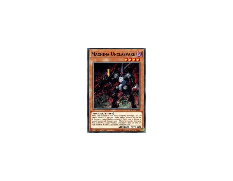 Machina Unclaspare (BLVO-EN027) - 1st Edition