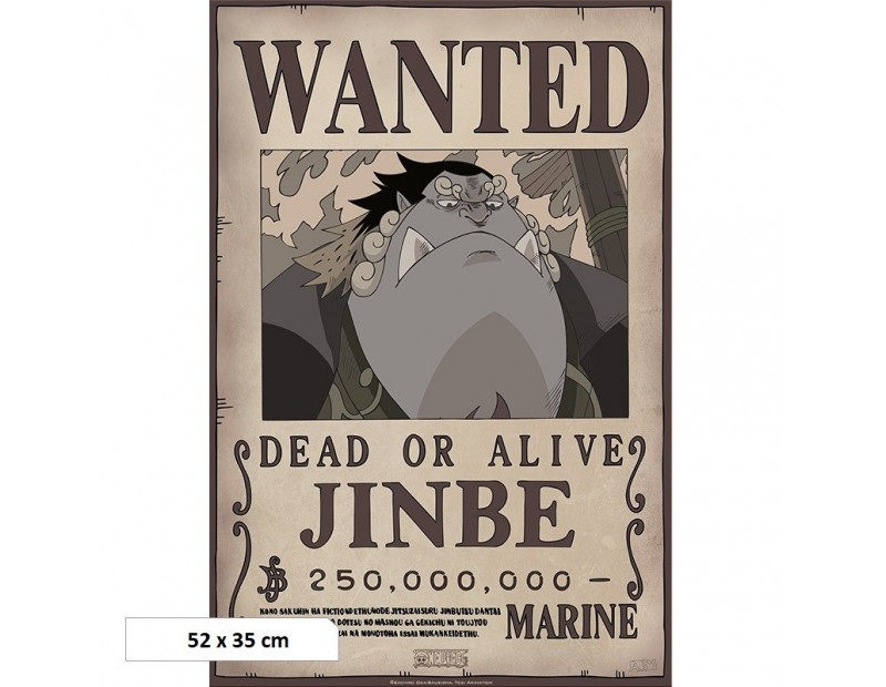 Αφίσα Wanted Jinbe 250M Beli (52x35)