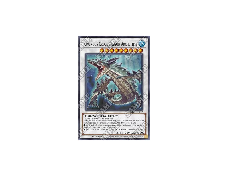 Ravenous Crocodragon Archethys (MP21-EN067) - 1st Edition