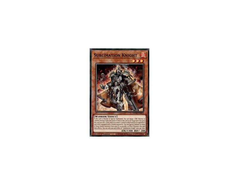 Sublimation Knight (TOCH-EN013) - 1st Edition