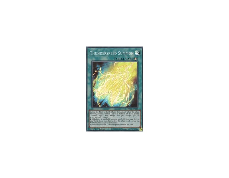 Thunderspeed Summon (KICO-EN006) - 1st Edition