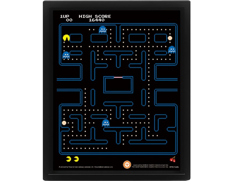 3D Κάδρο Pac-Man Maze