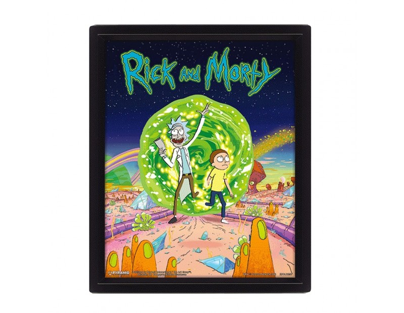 3D Κάδρο Rick & Morty