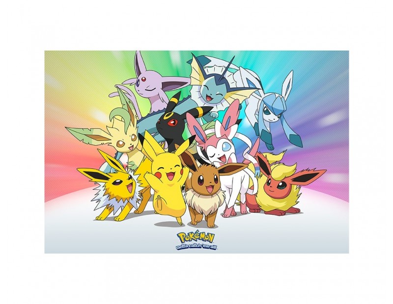Αφίσα Eevee Evolutions & Pikachu (91x61)