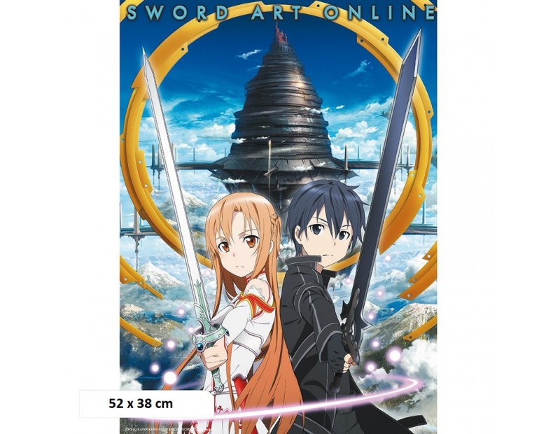 Αφίσα Kirito with Asuna (52x38)