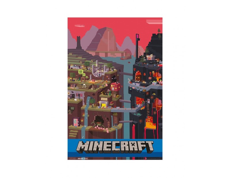 Αφίσα Minecraft World (91x61)