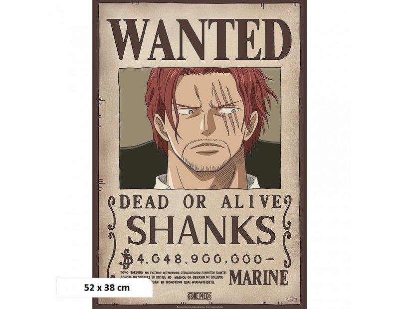 Αφίσα Wanted Shanks 4bn Beli (52x35)