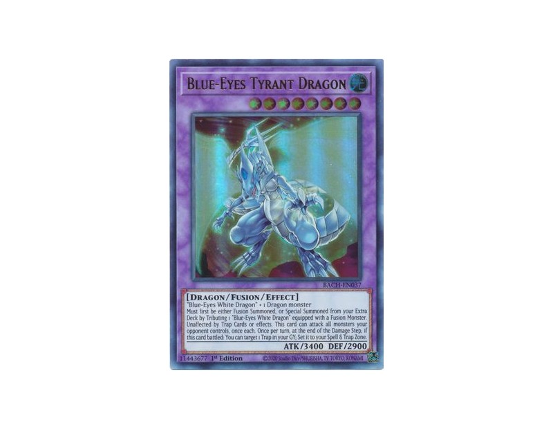 Blue-Eyes Tyrant Dragon (BACH-EN037) - 1st Edition