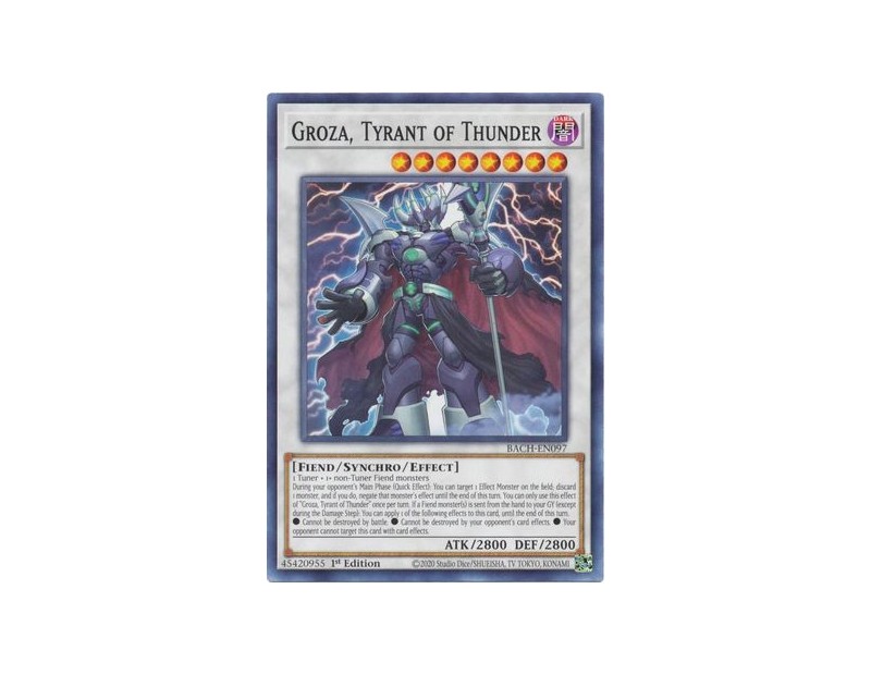 Groza, Tyrant of Thunder (BACH-EN097) - 1st Edition