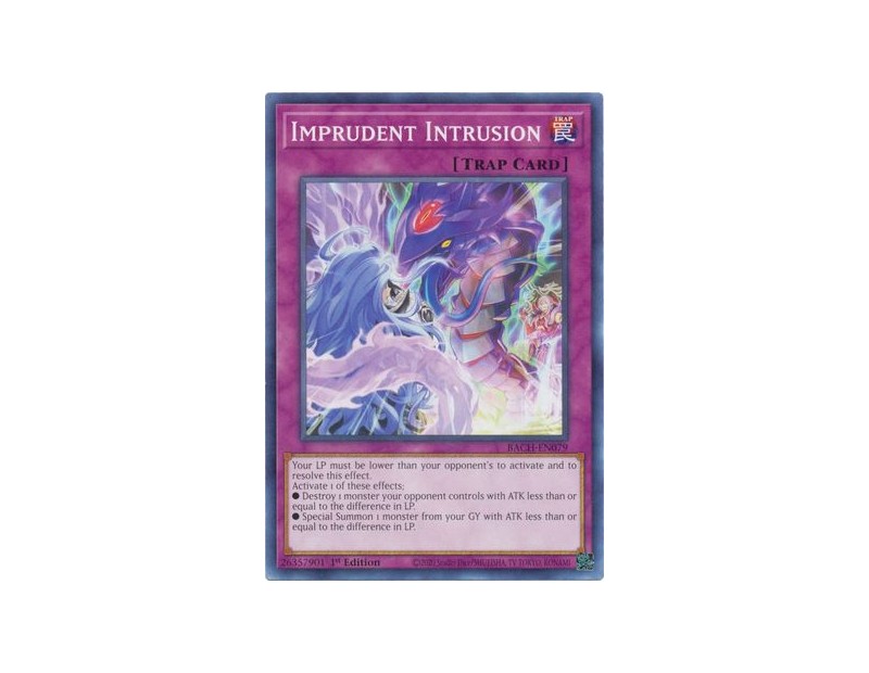 Imprudent Intrusion (BACH-EN079) - 1st Edition