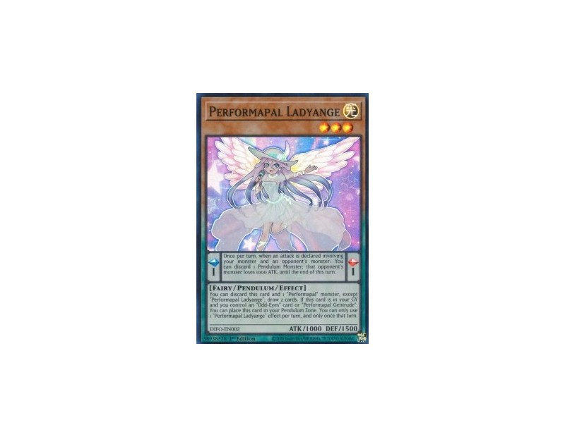 Performapal Ladyange (DIFO-EN002) - 1st Edition