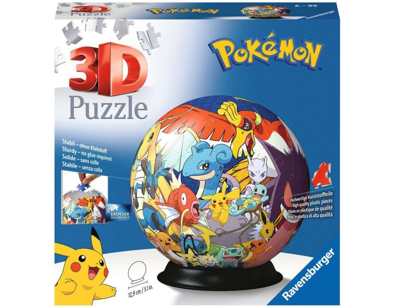 Puzzle Pokemon Ball 3D (72 pieces)