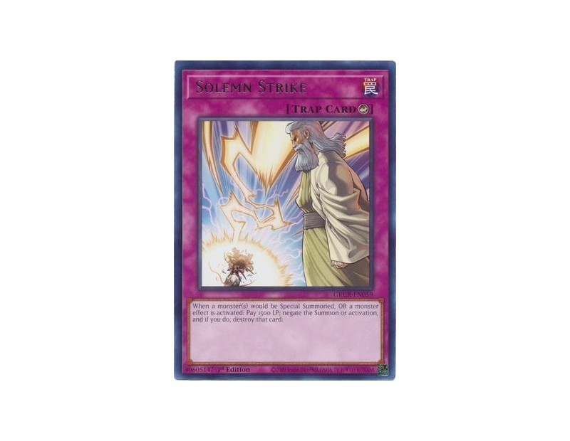 Solemn Strike (GRCR-EN059) - 1st Edition