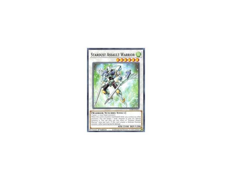 Stardust Assault Warrior (LED8-EN053) - 1st Edition