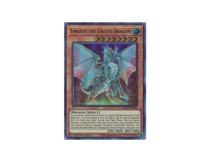 Timaeus the United Dragon (BACH-EN003) - 1st Edition