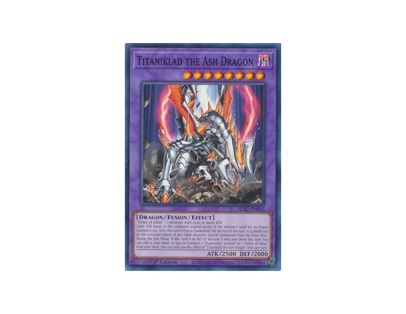 Titaniklad the Ash Dragon (SDAZ-EN043) - 1st Edition