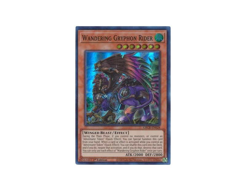 Wandering Gryphon Rider (GRCR-EN028) - 1st Edition