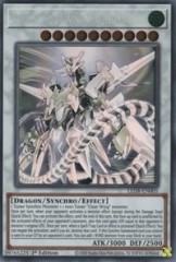 Crystal Clear Wing Synchro Dragon (LED8-EN005) - 1st Edition (Ghost Rare)