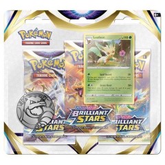 Brilliant Stars Leafeon 3-Booster Blister (Pokemon TCG)