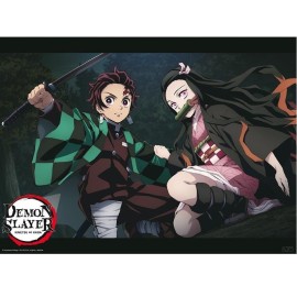 Αφίσα Tanjiro & Nezuko Fight (52x38)